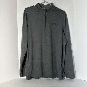 Men’s Under Armour Cold Gear Grey Quarter Zip Size XL Loose Fit